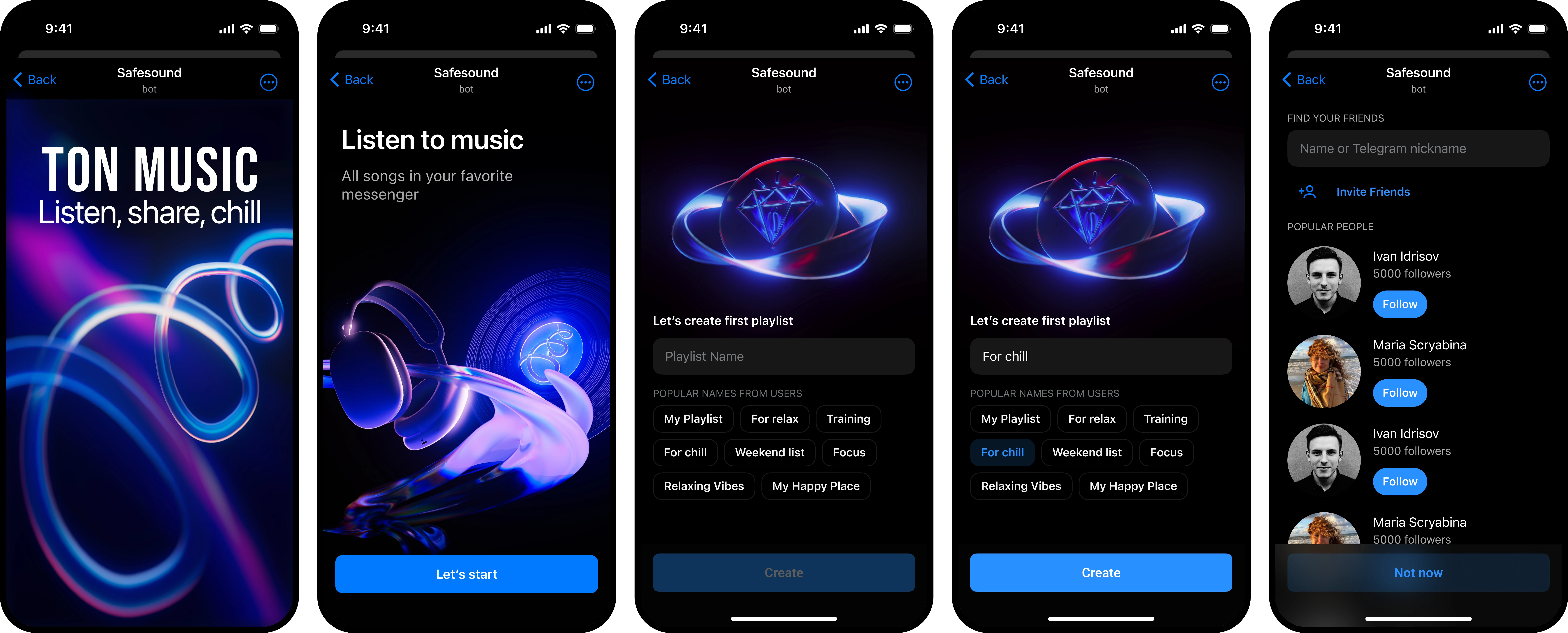SafeSound main screen