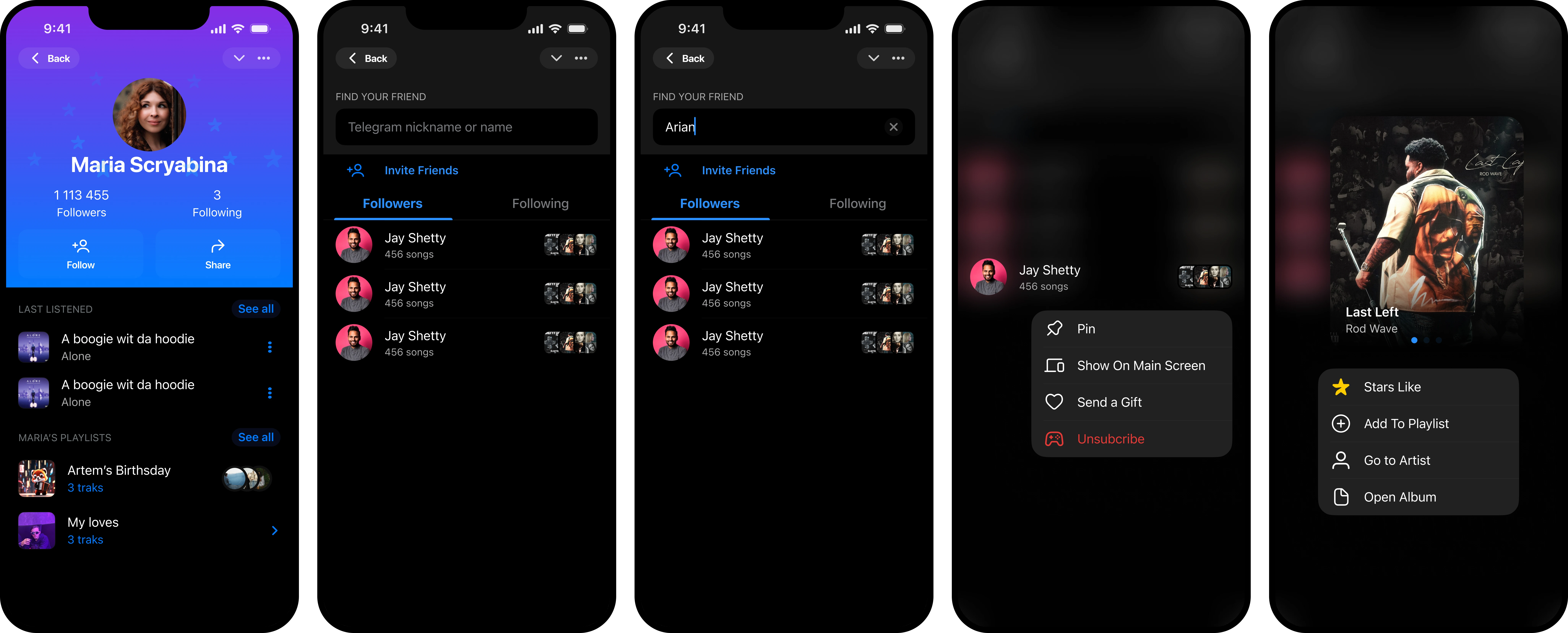 SafeSound playlists